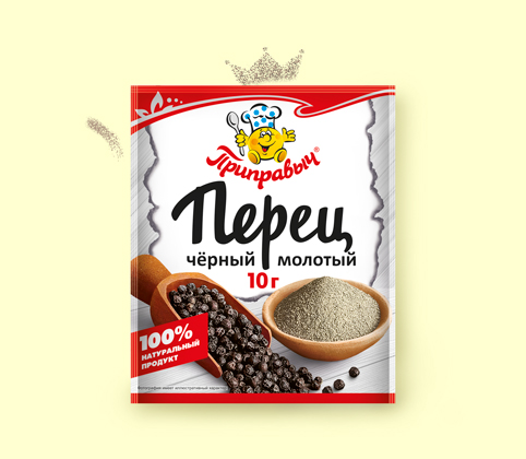 Перец Черный молотый 10г*30шт (шоу-бокс) Приправыч